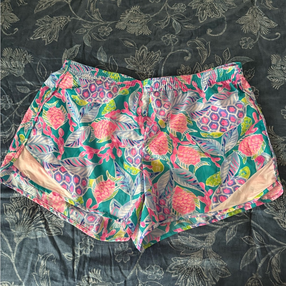 Lilly Pulitzer Vibrant Floral Athletic Shorts